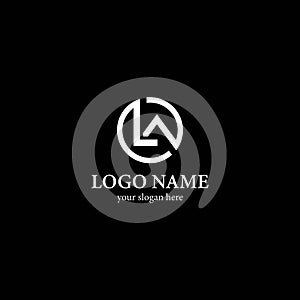 LA Letter logo business