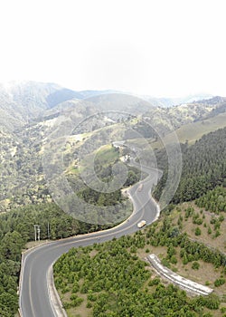 `La linea` complicated road in Colombia