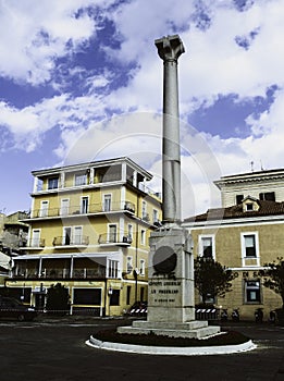 La Maddalena, Italy : monument to Giuseppe Garibaldi