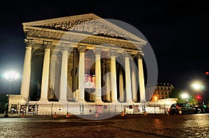 La Madeleine by Night, Paris