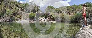 La Maquina, Natural swimming pool at Guijo de Santa Barbara, Spain