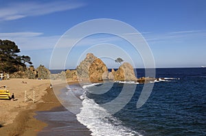 La Mar Menuda beach, Tossa de Mar, Costa Brava, Girona