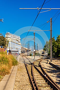 La Marina station of the Alicante Tram, Spain