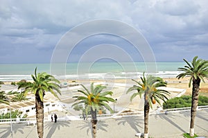 La Marsa Corniche Beach, Tunisia