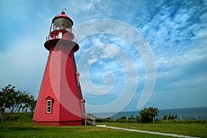 La Martre lighthouse in Gaspesie, Quebec