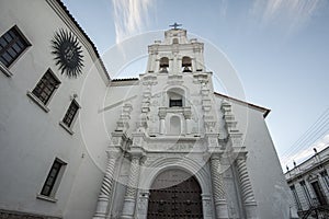 La Merced church in Sucre, capital of Bolivia