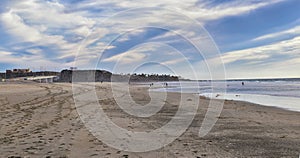 La Mision Valley landscapes and Beach in Mexico on the West Coast a small canyon near the Pacific Ocean that houses the Door of Fa photo