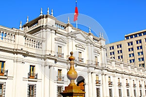 La Moneda Palace in Downtown Santiago, Chile.