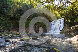 la monja waterfall located in xico veracruz Mexico