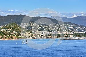 La Napoule coast, south of France photo