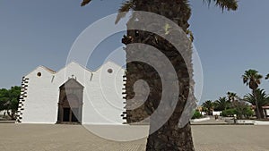 La Oliva, Spanish municipality, Fuerteventura, Canary Islands August 29, 2016 Church of Nuestra Senora de la Candelaria