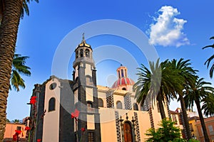 La Orotava Concepcion church red dome photo