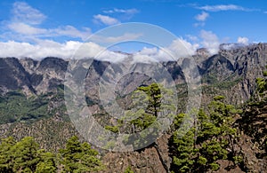 La palma cumbrecita mountains viewpoint