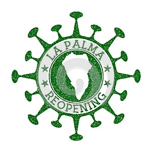 La Palma Reopening Stamp.