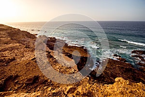 La Pared coast on Fuerteventura island photo