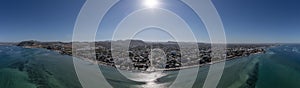La paz bcs baja california sur mexico aerial view panorama photo