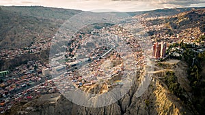 La Paz Bolivia Capital City, Slum in Latin American