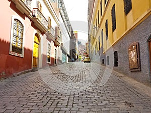 La Paz, Bolivia streets in city center photo