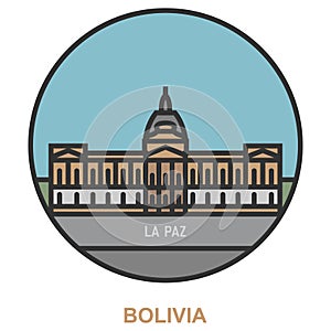 La Paz. Cities and towns in Bolivia