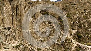 La Paz, Valle de la Luna scenic rock formations. Bolivia.