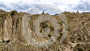 La Paz, Valle de la Luna scenic rock formations. Bolivia.