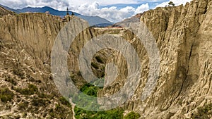 La Paz, Valle de la Luna scenic rock formations. Bolivia.