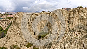 La Paz, Valle de la Luna scenic rock formations. Bolivia