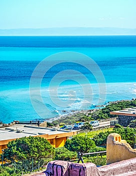 La Pelosa shoreline on a clear day