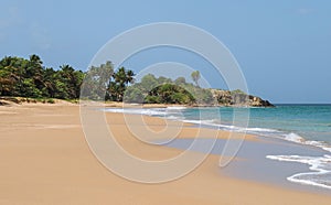 La Perle beach landscape in Basse Terre Guadeloupe