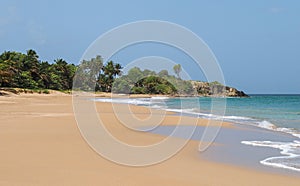 La Perle beach landscape in Basse Terre Guadeloupe photo
