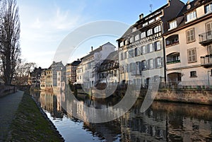 La Petite France with reflections