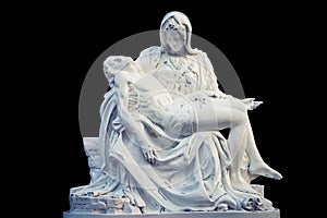 La Pieta statue - The blessed Virgin Mary holding dead Jesus Christ body photo
