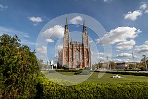 La Plata Cathedral and Plaza Moreno - La Plata, Buenos Aires Province, Argentina