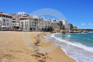 La Platja beach in La Escala, Spain photo