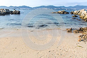 La playa de Samil at Vigo, Galicia