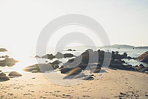 La playa de Samil at Vigo, Spain