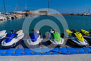 La Pobla de Farnals marina Spain with jetskis photo