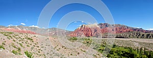 La pollera de la coya, red mountain landscape