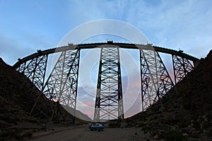 La Polvorilla viaduct, Tren A Las Nubes, northwest of Argentina photo