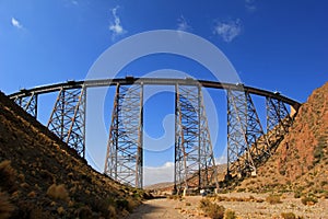La Polvorilla viaduct, Tren A Las Nubes, northwest of Argentina photo