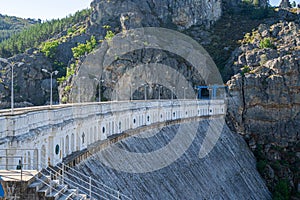 La presa de Camporredondo en el embalse de mismo nombre situada photo