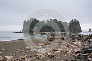 La Push - the most beautiful place in Clallam County County, Washington, USA. Impressive beach, ocean, nature