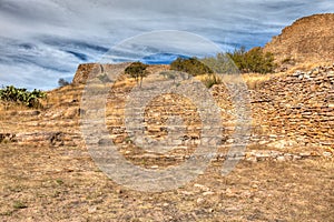 La Quemada steps in Zacatecas Mexico photo