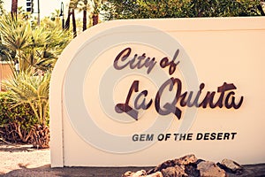 La Quinta City Sign photo