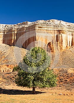 La Rambla de Barrachina desert place of red shales of Teruel