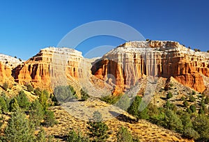 La Rambla de Barrachina desert place of red shales of Teruel