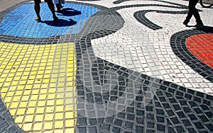 La Rambla mosaic Barcelona photo