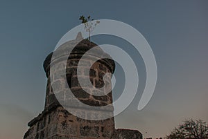 La Real Fuerza Fortress in the evening. Castillo de la Real Fuerza - Old Havana, Cuba photo