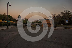 La Real Fuerza Fortress in the evening. Castillo de la Real Fuerza - Old Havana, Cuba photo