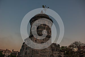 La Real Fuerza Fortress in the evening. Castillo de la Real Fuerza - Old Havana, Cuba photo